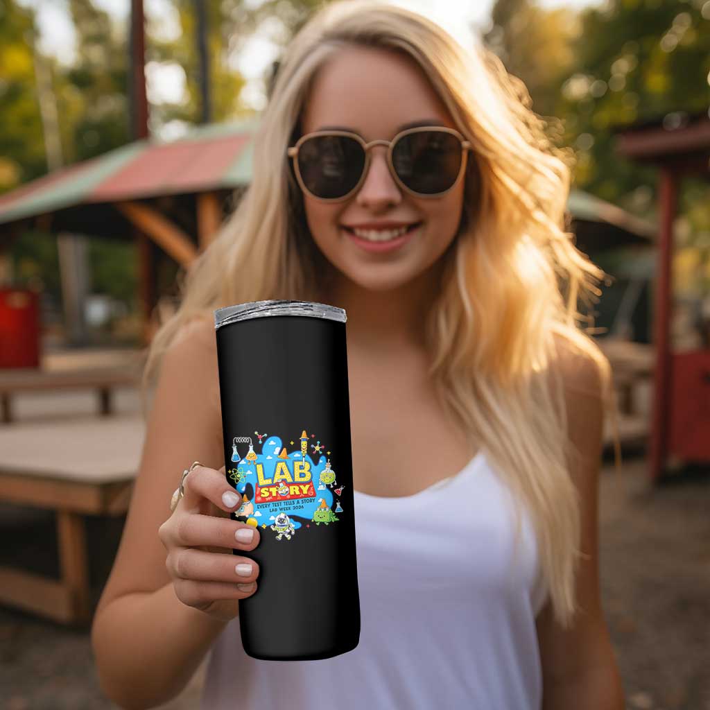 Lab Story Lab Week 2026 Celebration Skinny Tumbler Every Test Tells a Story Medical Lab Tech Appreciation Gift