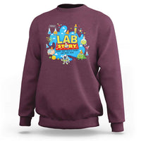 Lab Story Lab Week 2026 Celebration Sweatshirt Every Test Tells a Story Medical Lab Tech Appreciation Gift