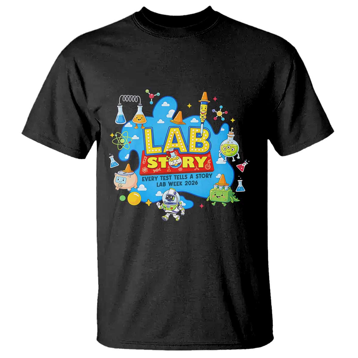 Lab Story Lab Week 2026 Celebration T Shirt Every Test Tells a Story Medical Lab Tech Appreciation Gift