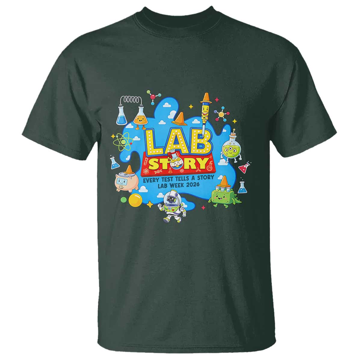 Lab Story Lab Week 2026 Celebration T Shirt Every Test Tells a Story Medical Lab Tech Appreciation Gift