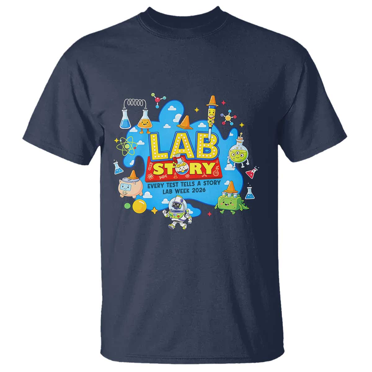 Lab Story Lab Week 2026 Celebration T Shirt Every Test Tells a Story Medical Lab Tech Appreciation Gift