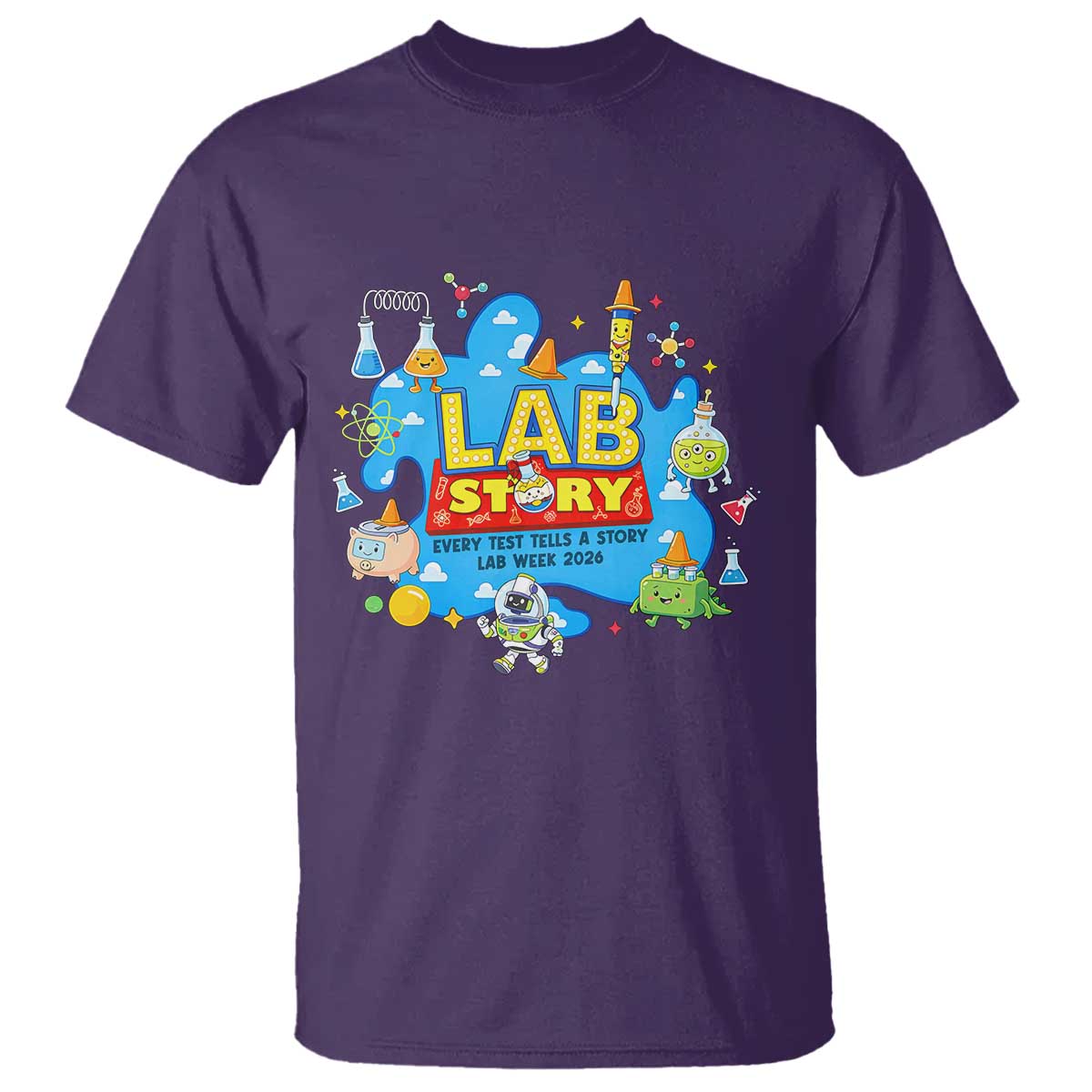 Lab Story Lab Week 2026 Celebration T Shirt Every Test Tells a Story Medical Lab Tech Appreciation Gift