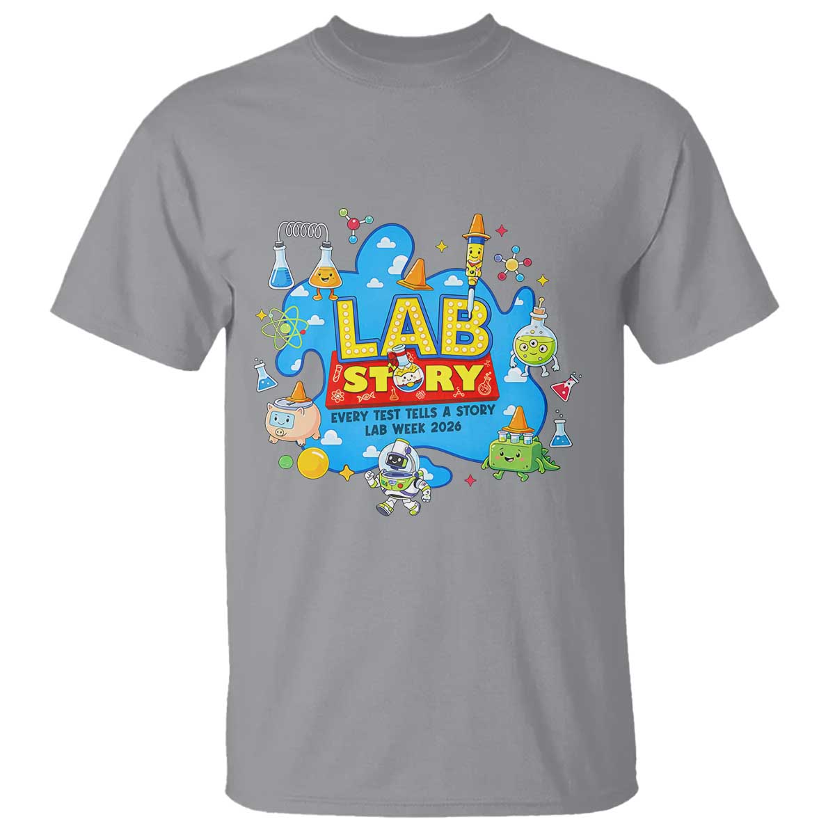 Lab Story Lab Week 2026 Celebration T Shirt Every Test Tells a Story Medical Lab Tech Appreciation Gift