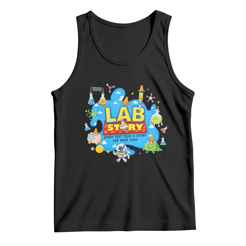 Lab Story Lab Week 2026 Celebration Tank Top Every Test Tells a Story Medical Lab Tech Appreciation Gift