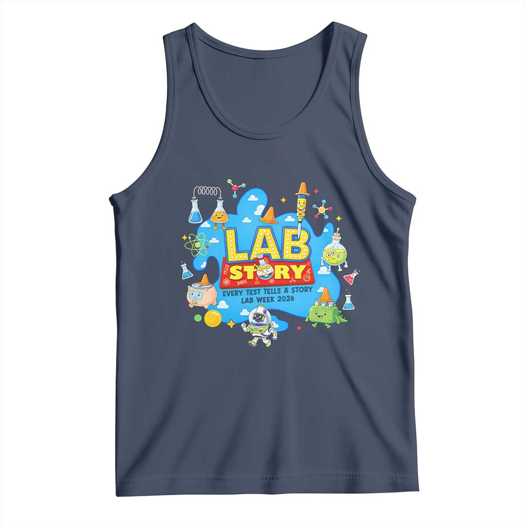Lab Story Lab Week 2026 Celebration Tank Top Every Test Tells a Story Medical Lab Tech Appreciation Gift