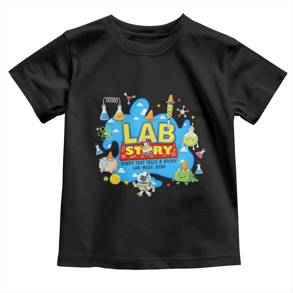 Lab Story Lab Week 2026 Celebration Toddler T Shirt Every Test Tells a Story Medical Lab Tech Appreciation Gift