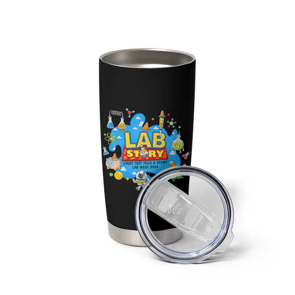 Lab Story Lab Week 2026 Celebration Tumbler Cup Every Test Tells a Story Medical Lab Tech Appreciation Gift