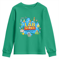 Lab Story Lab Week 2026 Celebration Youth Sweatshirt Every Test Tells a Story Medical Lab Tech Appreciation Gift