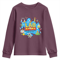 Lab Story Lab Week 2026 Celebration Youth Sweatshirt Every Test Tells a Story Medical Lab Tech Appreciation Gift
