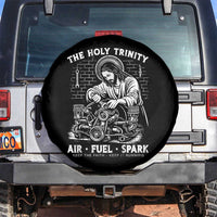 Funny Mechanic Jesus Holy Trinity Air Fuel Spark Spare Tire Cover Christian Car Lover Humor Gift for Gearheads