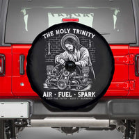 Funny Mechanic Jesus Holy Trinity Air Fuel Spark Spare Tire Cover Christian Car Lover Humor Gift for Gearheads