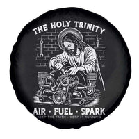 Funny Mechanic Jesus Holy Trinity Air Fuel Spark Spare Tire Cover Christian Car Lover Humor Gift for Gearheads