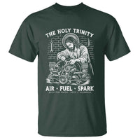 Funny Mechanic Jesus Holy Trinity Air Fuel Spark T Shirt Christian Car Lover Humor Gift for Gearheads