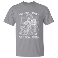 Funny Mechanic Jesus Holy Trinity Air Fuel Spark T Shirt Christian Car Lover Humor Gift for Gearheads