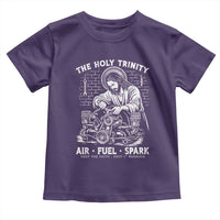 Funny Mechanic Jesus Holy Trinity Air Fuel Spark Toddler T Shirt Christian Car Lover Humor Gift for Gearheads