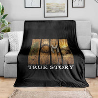 Christian Easter True Story Resurrection Scene Vintage Throw Blanket Faith Based Jesus Empty Tomb Gift for Believers