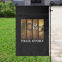 Christian Easter True Story Resurrection Scene Vintage Garden Flag Faith Based Jesus Empty Tomb Gift for Believers