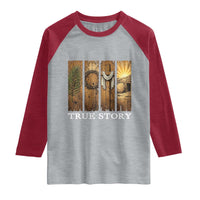 Christian Easter True Story Resurrection Scene Vintage Raglan Shirt Faith Based Jesus Empty Tomb Gift for Believers