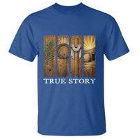 Christian Easter True Story Resurrection Scene Vintage T Shirt Faith Based Jesus Empty Tomb Gift for Believers