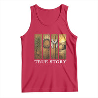 Christian Easter True Story Resurrection Scene Vintage Tank Top Faith Based Jesus Empty Tomb Gift for Believers