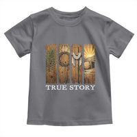 Christian Easter True Story Resurrection Scene Vintage Toddler T Shirt Faith Based Jesus Empty Tomb Gift for Believers