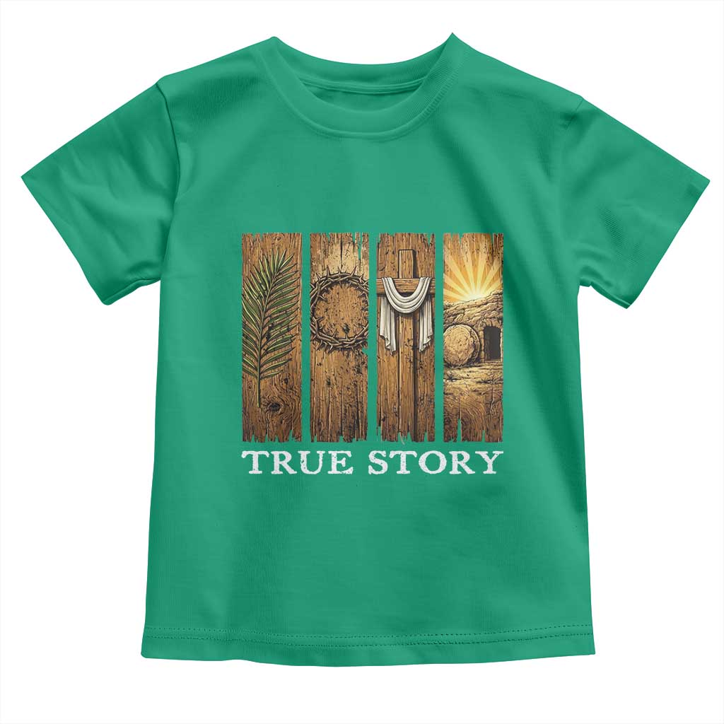 Christian Easter True Story Resurrection Scene Vintage Toddler T Shirt Faith Based Jesus Empty Tomb Gift for Believers