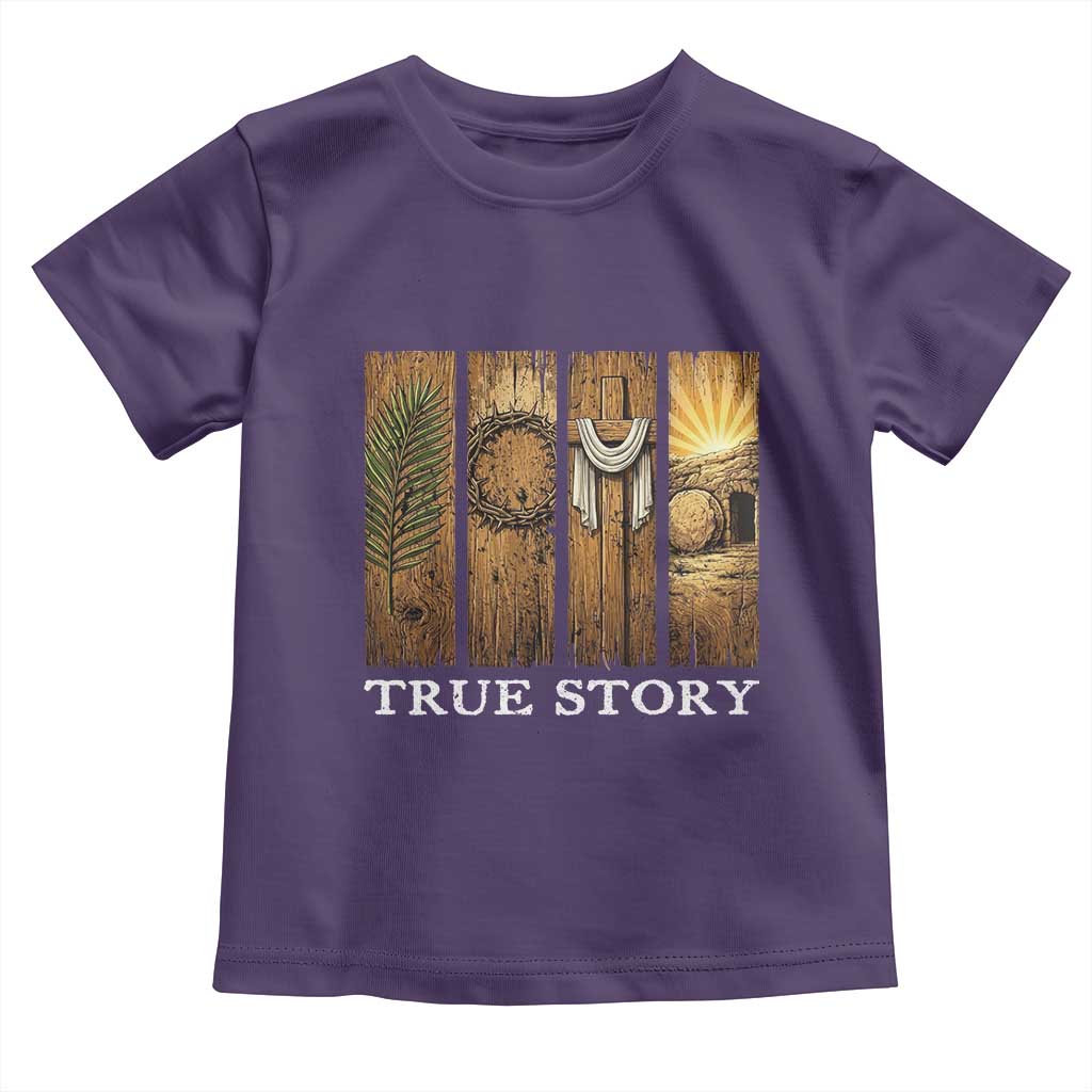 Christian Easter True Story Resurrection Scene Vintage Toddler T Shirt Faith Based Jesus Empty Tomb Gift for Believers