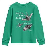 You Are Not Alone There Are Bugs Vintage Dark Academia Youth Sweatshirt Insect Entomology Humor Folk Indie Music Lover
