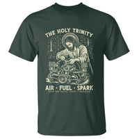 Funny Mechanic Jesus Holy Trinity Air Fuel Spark Vintage T Shirt Christian Car Lover Humor Gift for Gearheads