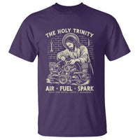 Funny Mechanic Jesus Holy Trinity Air Fuel Spark Vintage T Shirt Christian Car Lover Humor Gift for Gearheads