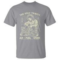 Funny Mechanic Jesus Holy Trinity Air Fuel Spark Vintage T Shirt Christian Car Lover Humor Gift for Gearheads