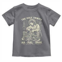 Funny Mechanic Jesus Holy Trinity Air Fuel Spark Vintage Toddler T Shirt Christian Car Lover Humor Gift for Gearheads
