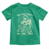 Funny Mechanic Jesus Holy Trinity Air Fuel Spark Vintage Toddler T Shirt Christian Car Lover Humor Gift for Gearheads