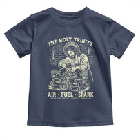 Funny Mechanic Jesus Holy Trinity Air Fuel Spark Vintage Toddler T Shirt Christian Car Lover Humor Gift for Gearheads