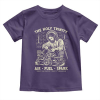 Funny Mechanic Jesus Holy Trinity Air Fuel Spark Vintage Toddler T Shirt Christian Car Lover Humor Gift for Gearheads