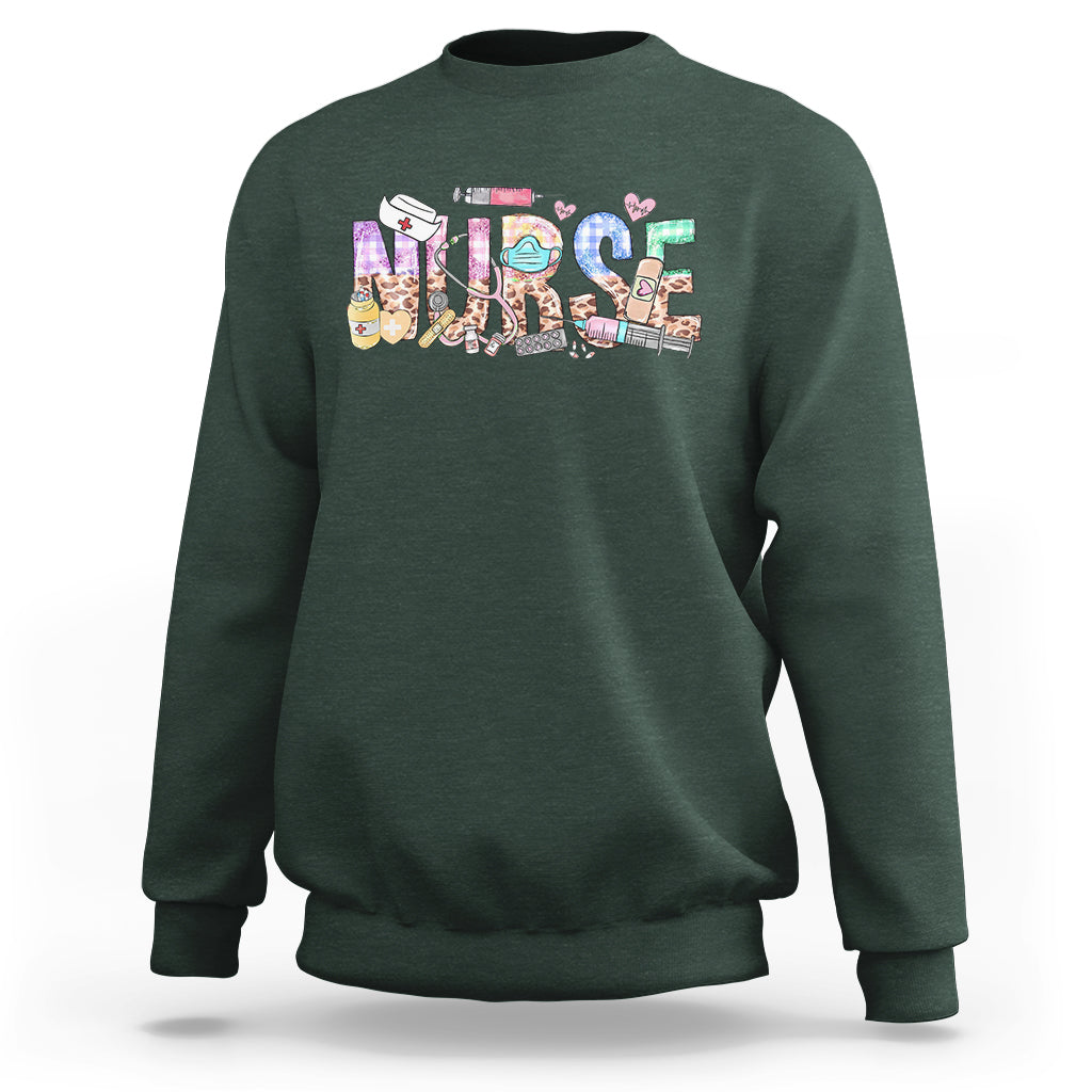 Funny Nurse Sweatshirt Nurse Registered Nurse RN Nurse Life Nursing Appreciation - Wonder Print Shop
