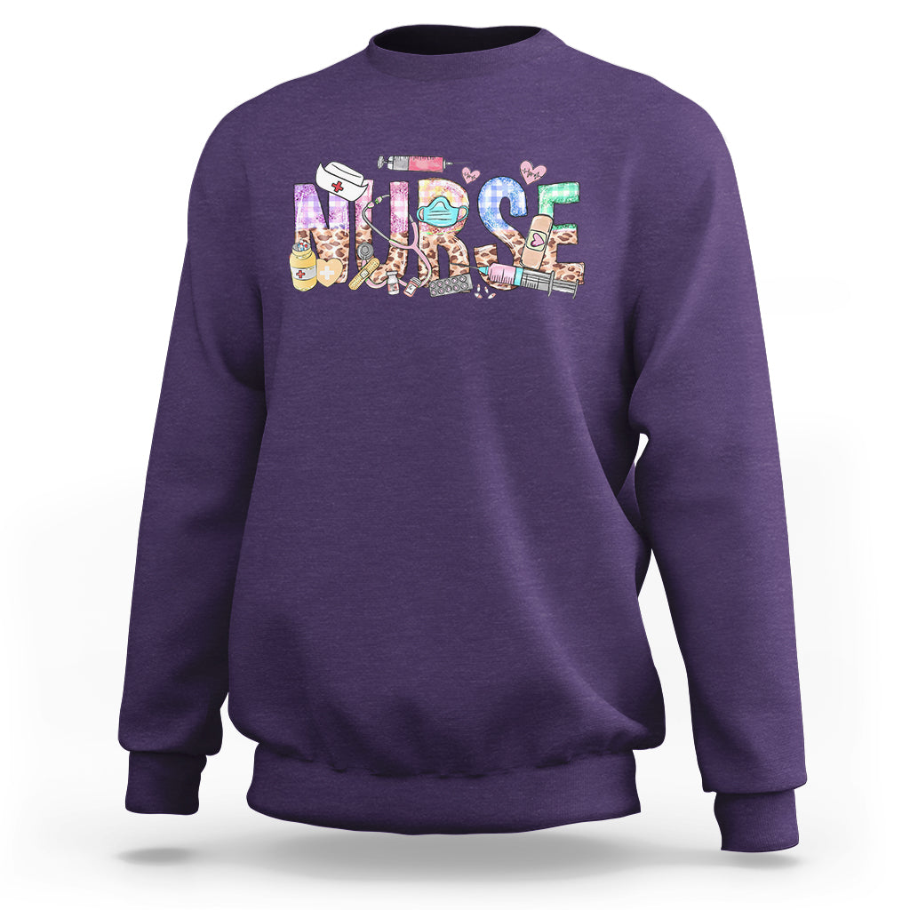 Funny Nurse Sweatshirt Nurse Registered Nurse RN Nurse Life Nursing Appreciation - Wonder Print Shop