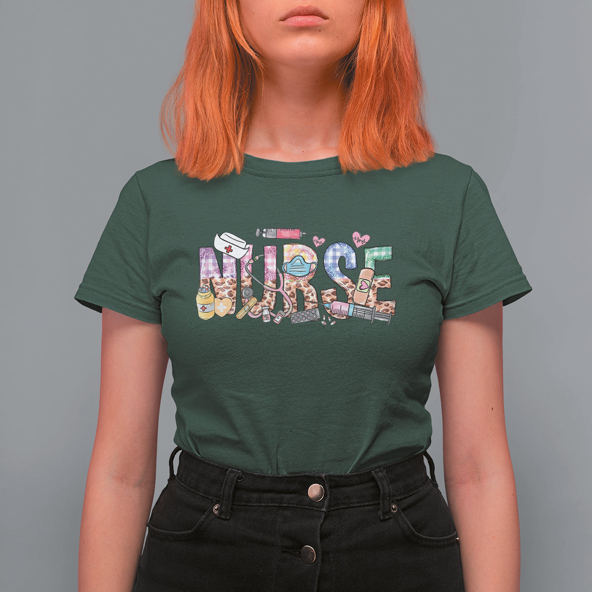 Funny Nurse T Shirt For Women Nurse Registered Nurse RN Nurse Life Nursing Appreciation - Wonder Print Shop