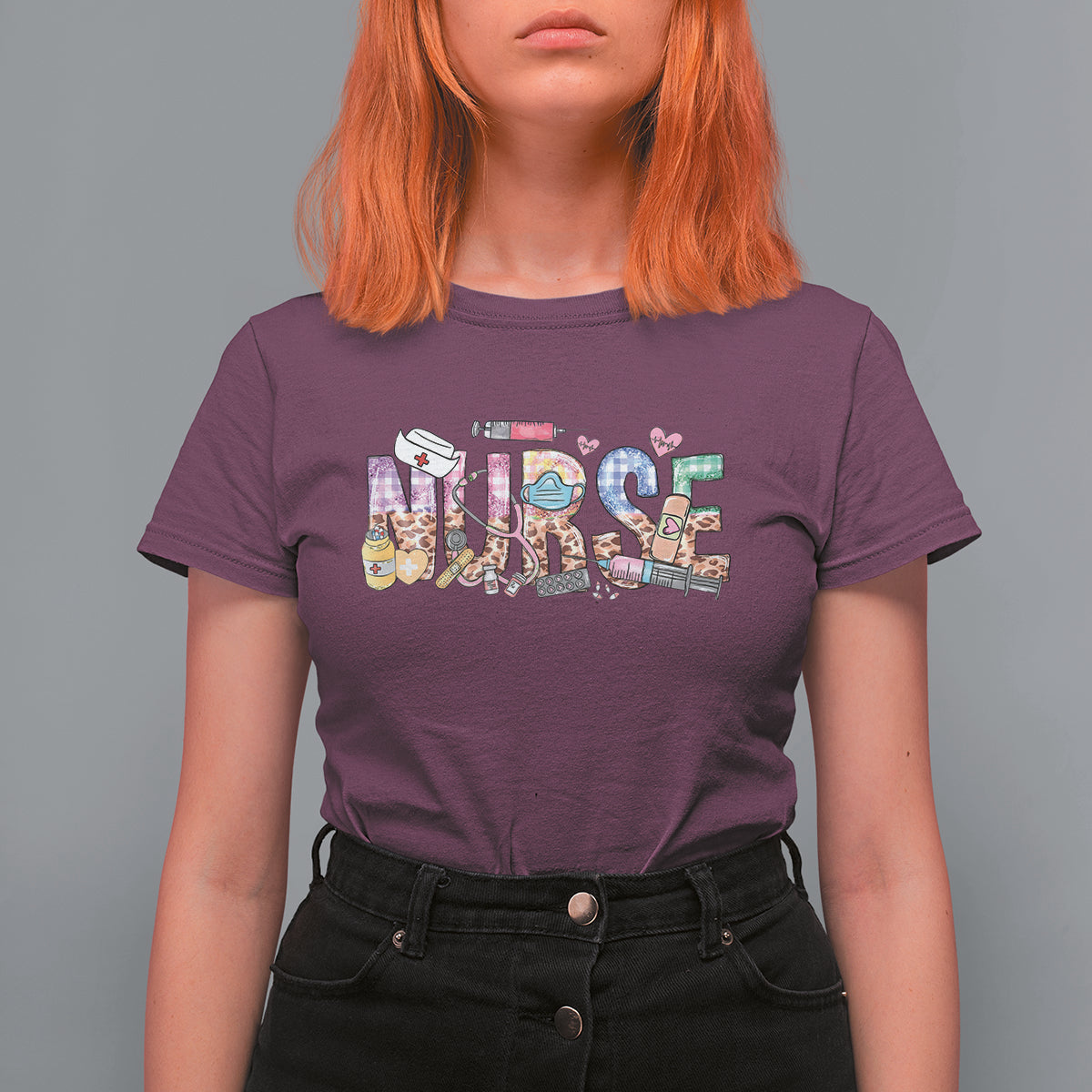 Funny Nurse T Shirt For Women Nurse Registered Nurse RN Nurse Life Nursing Appreciation - Wonder Print Shop