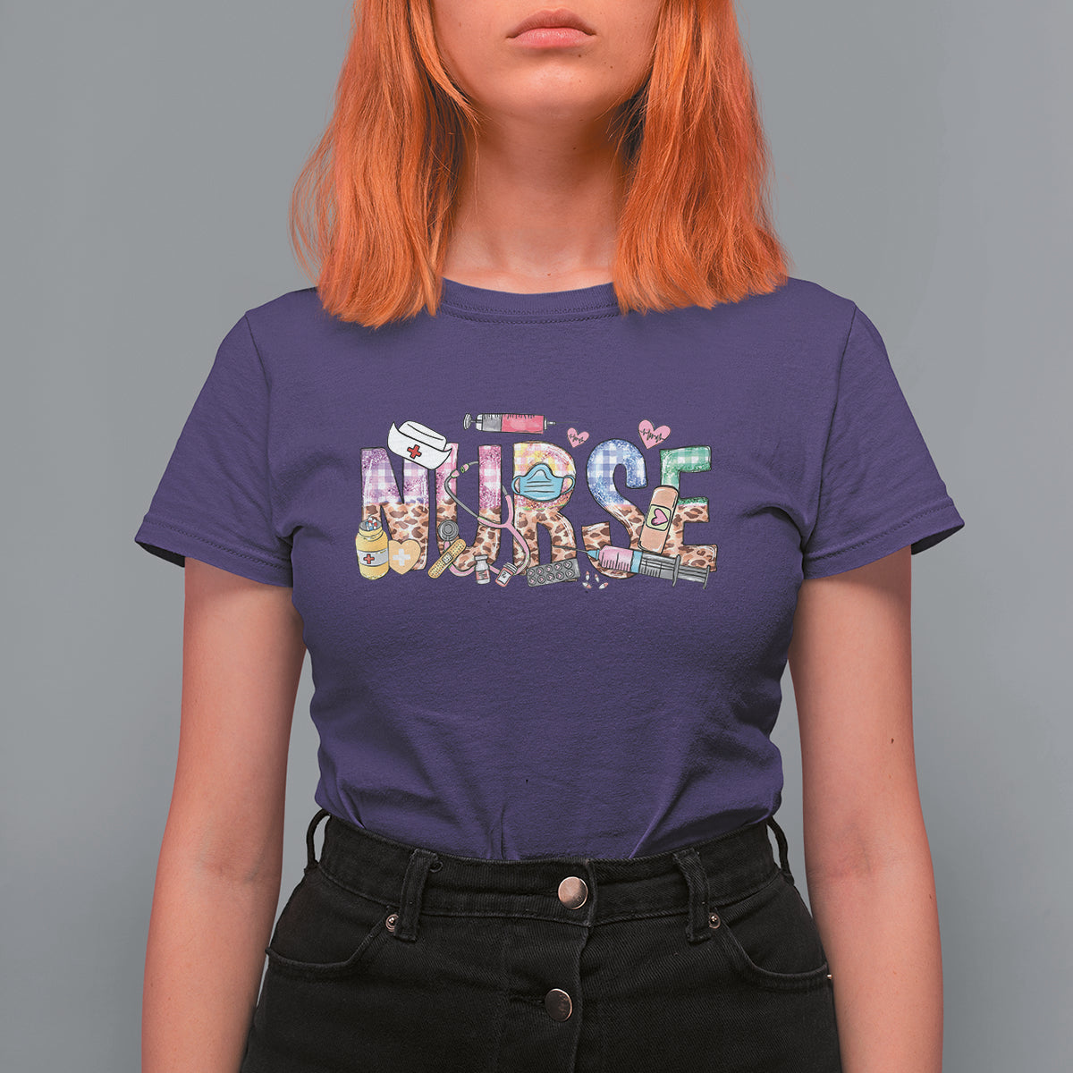 Funny Nurse T Shirt For Women Nurse Registered Nurse RN Nurse Life Nursing Appreciation - Wonder Print Shop