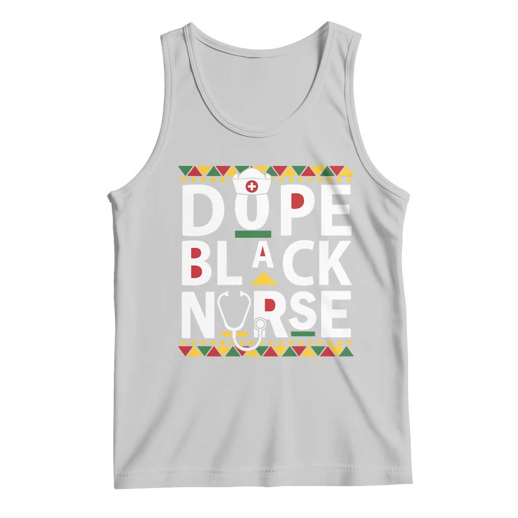 Dope Black Nurse Tank Top Proud Afro Melanin RN