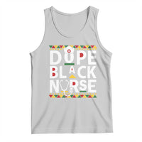 Dope Black Nurse Tank Top Proud Afro Melanin RN