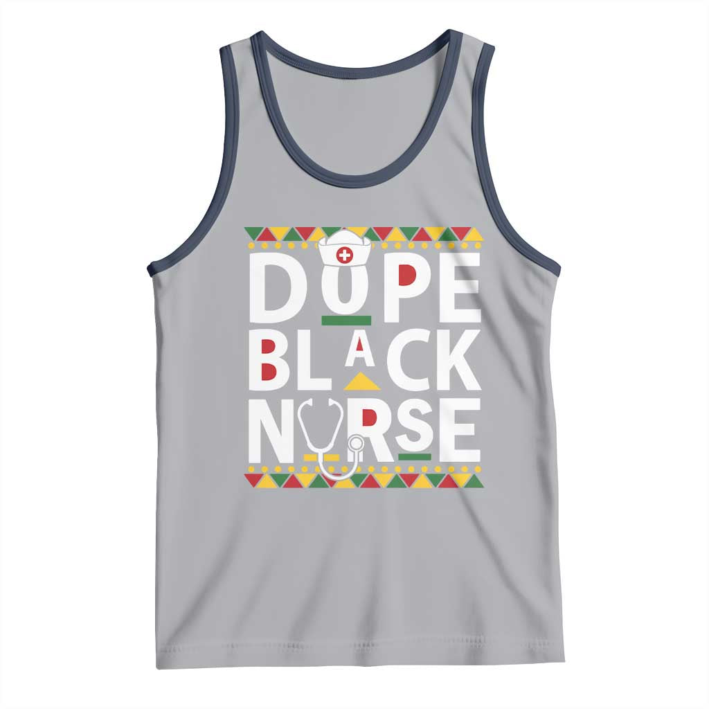 Dope Black Nurse Tank Top Proud Afro Melanin RN
