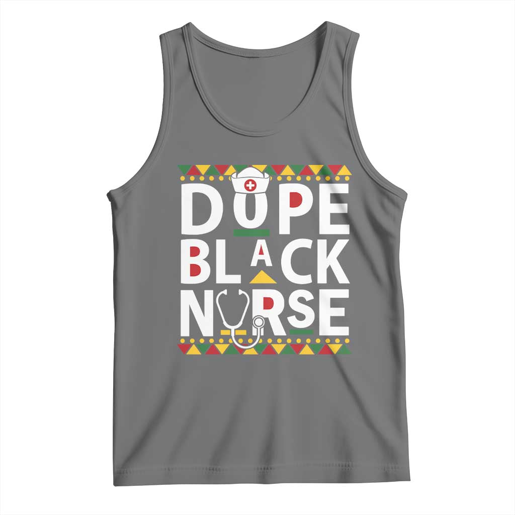 Dope Black Nurse Tank Top Proud Afro Melanin RN