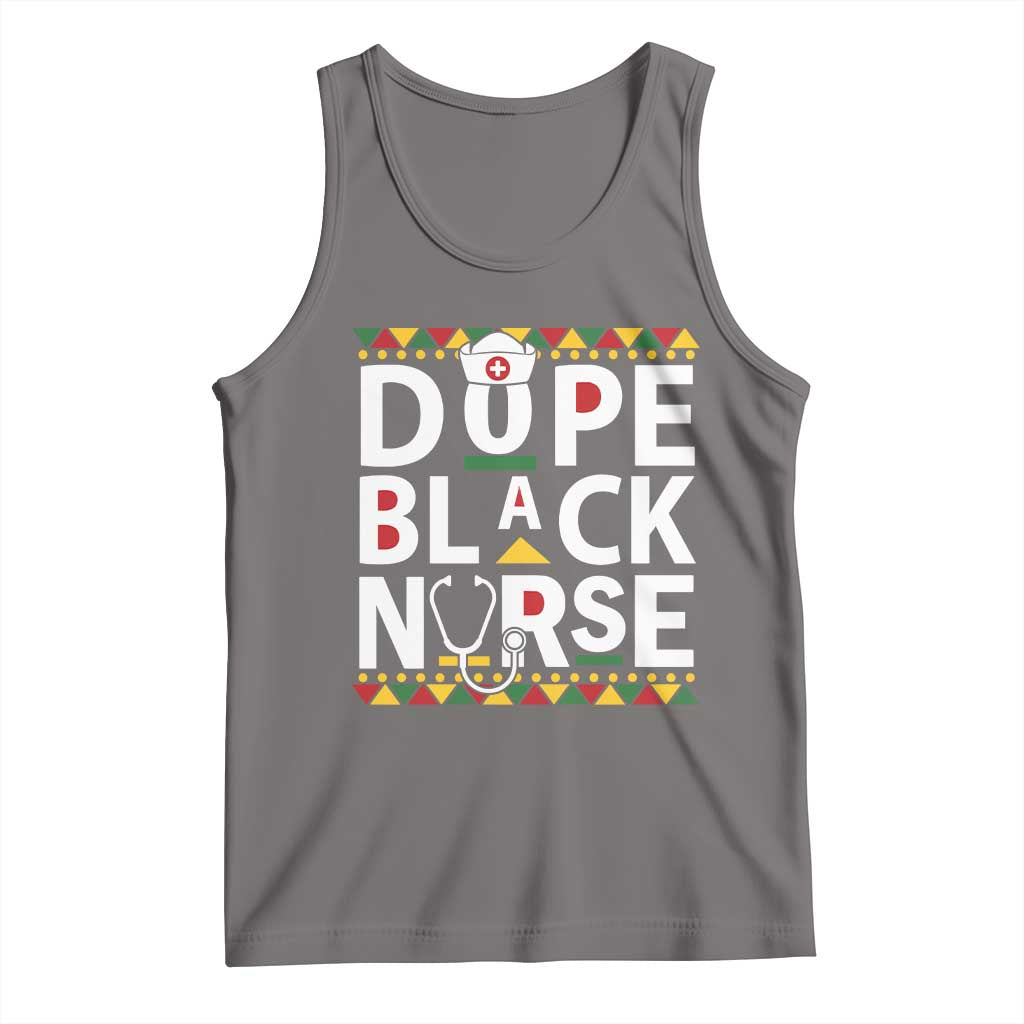 Dope Black Nurse Tank Top Proud Afro Melanin RN