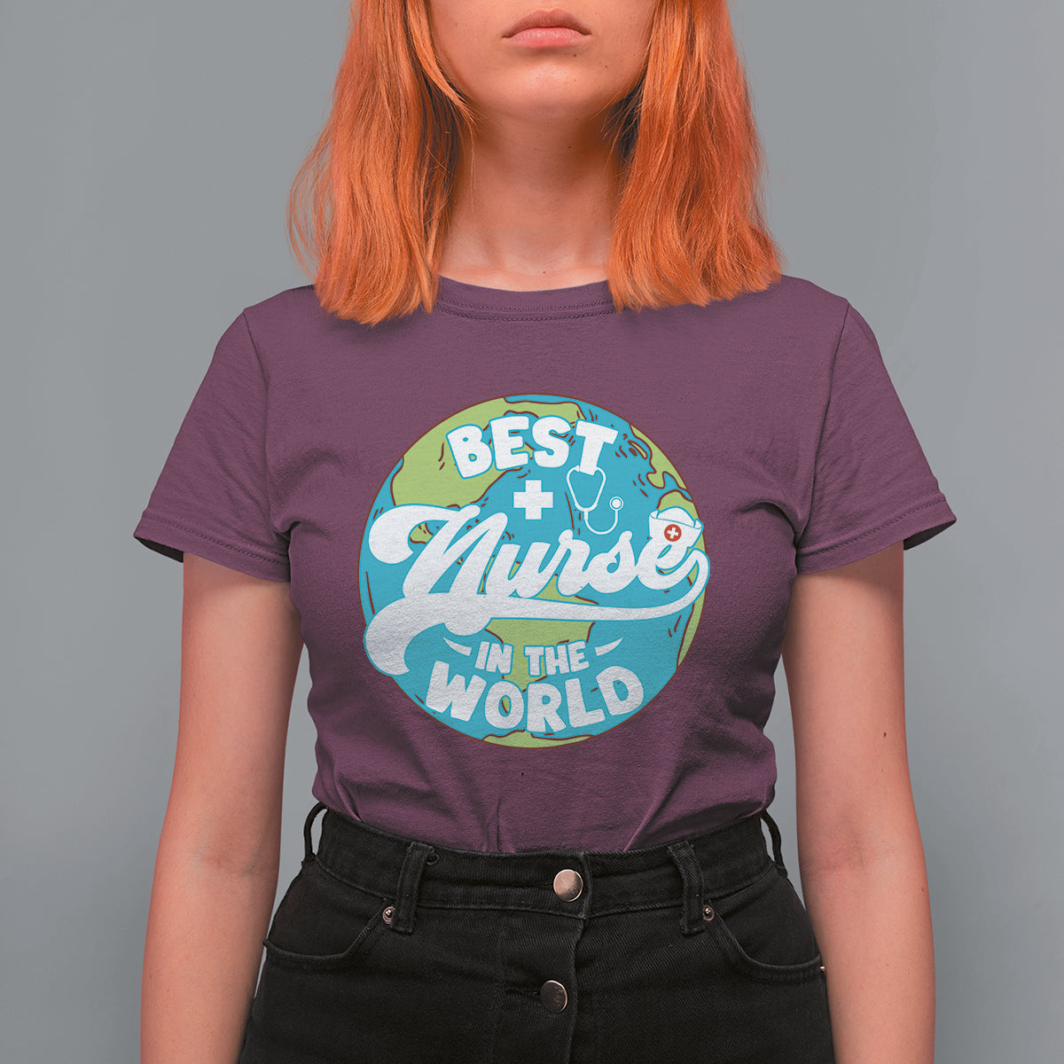 Funny Nurse T Shirt For Women Proud Nurse Best Nurse In The World Nursing Nurse Appreciation in Nurse Week, Scrub Life, Nurse Life Gift for Work - Wonder Print Shop