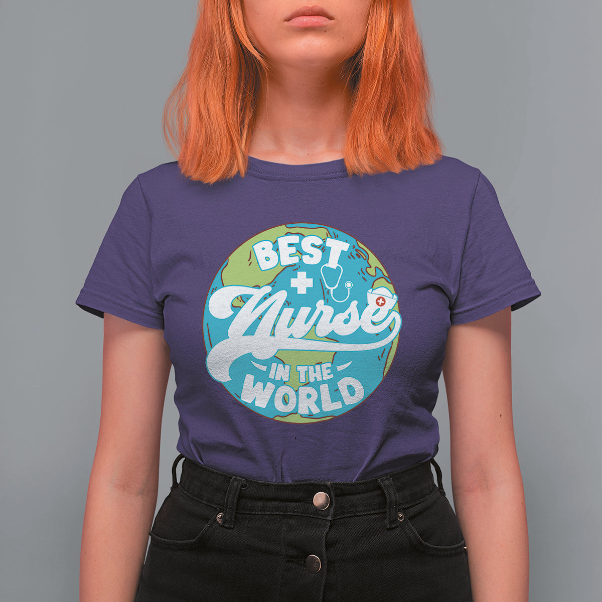 Funny Nurse T Shirt For Women Proud Nurse Best Nurse In The World Nursing Nurse Appreciation in Nurse Week, Scrub Life, Nurse Life Gift for Work - Wonder Print Shop