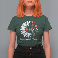 Funny Nurse T Shirt For Women RN Registered Nurse Pride Nurse Life Empowering Caregivers #NurseLife  #RegisteredNurse Sunflower - Wonder Print Shop