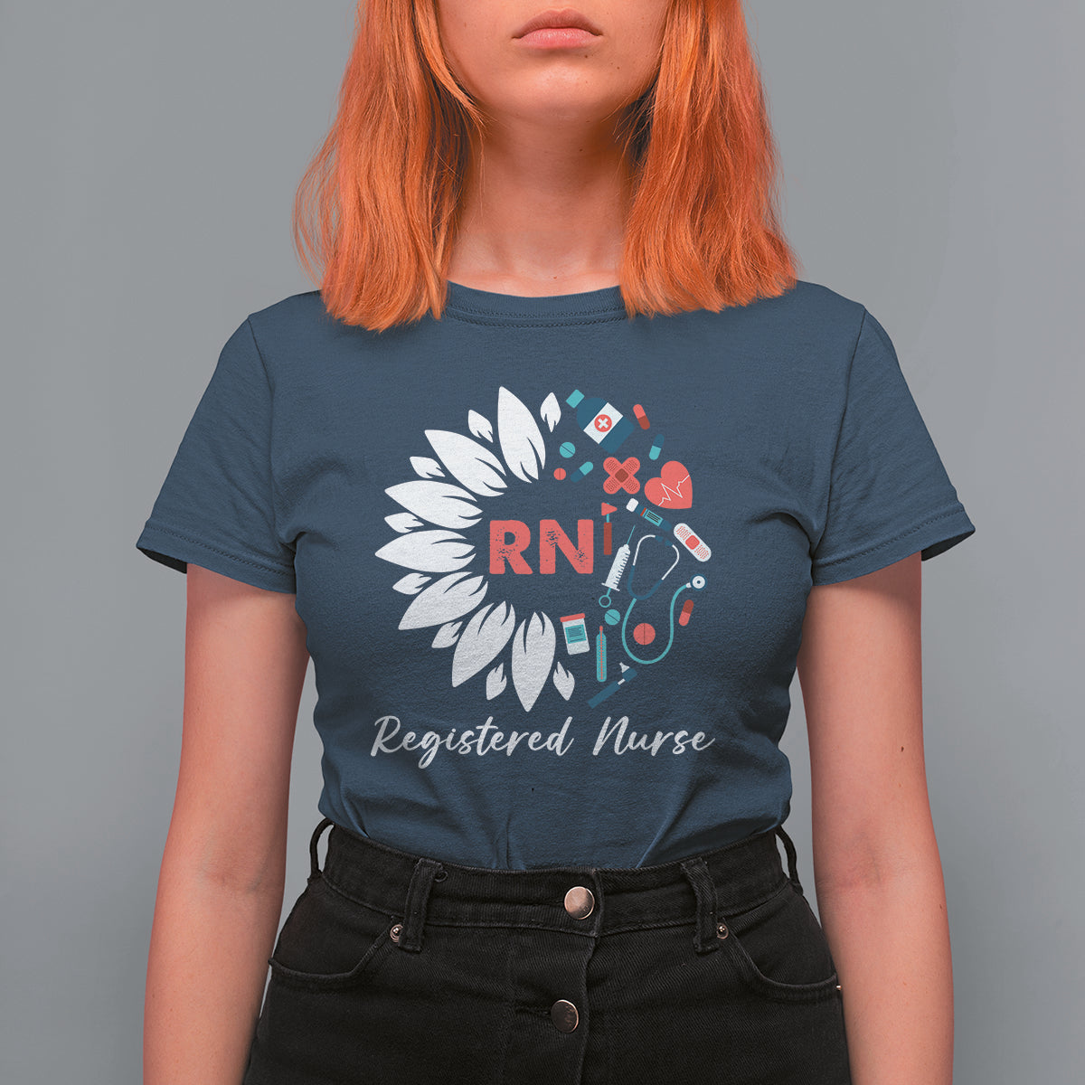 Funny Nurse T Shirt For Women RN Registered Nurse Pride Nurse Life Empowering Caregivers #NurseLife  #RegisteredNurse Sunflower - Wonder Print Shop