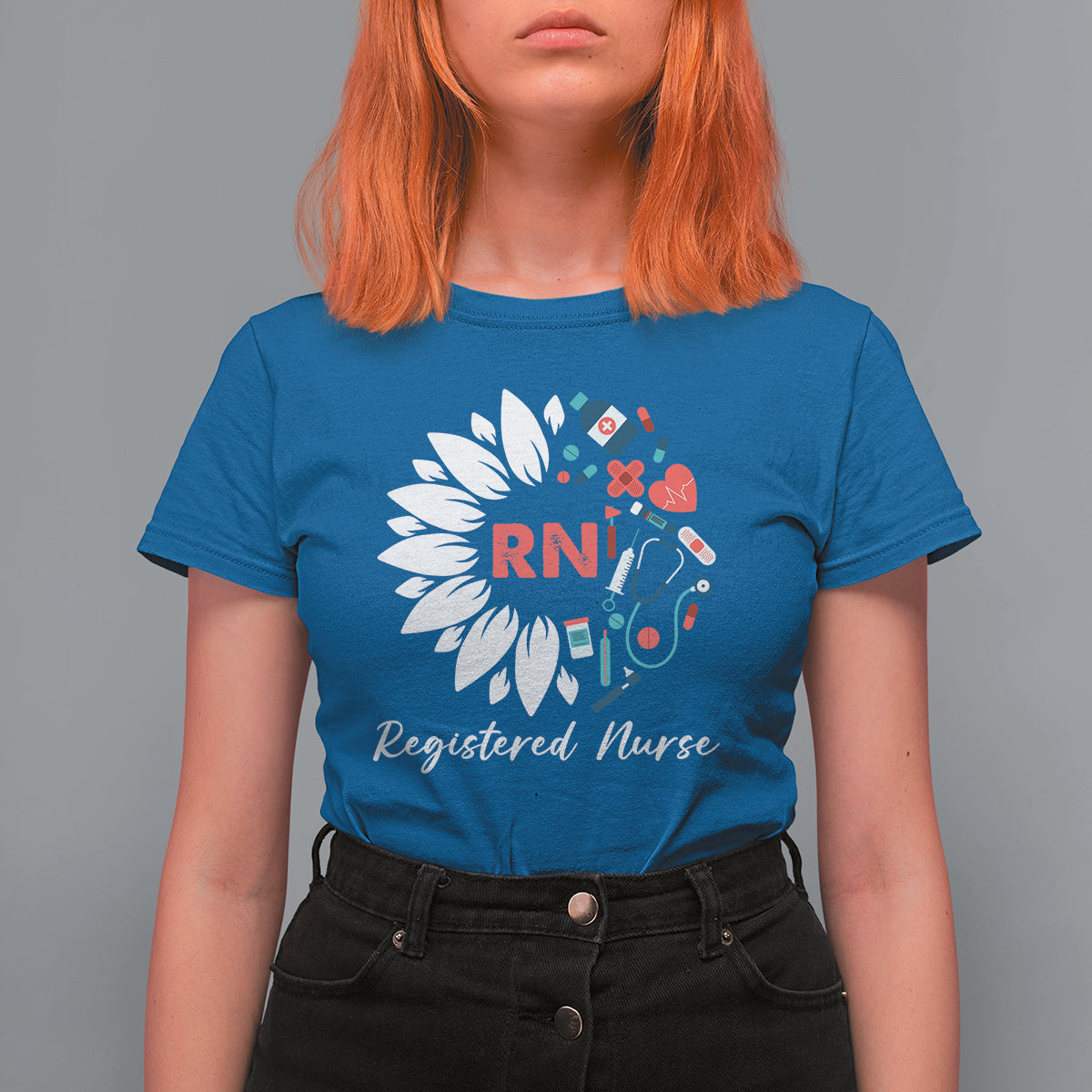 Funny Nurse T Shirt For Women RN Registered Nurse Pride Nurse Life Empowering Caregivers #NurseLife  #RegisteredNurse Sunflower - Wonder Print Shop